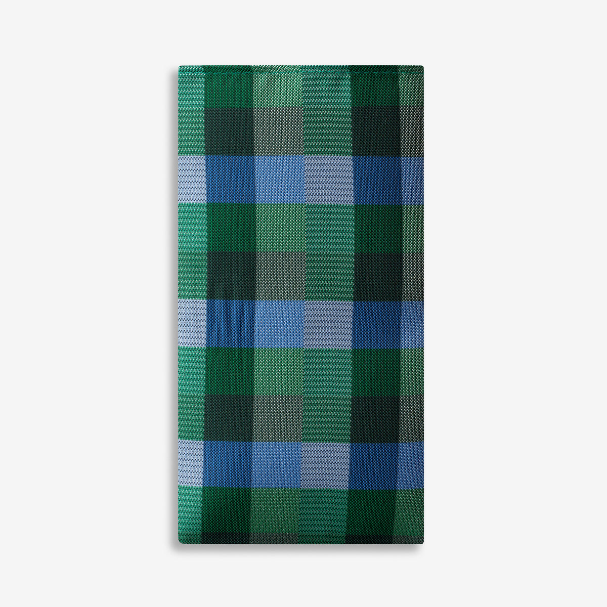 Blue Goes With Green Plaid Pocket Square