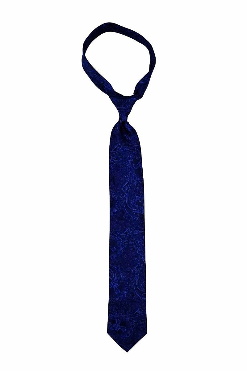 Blue Paisley Pre-tied Tie, Tie, GoTie