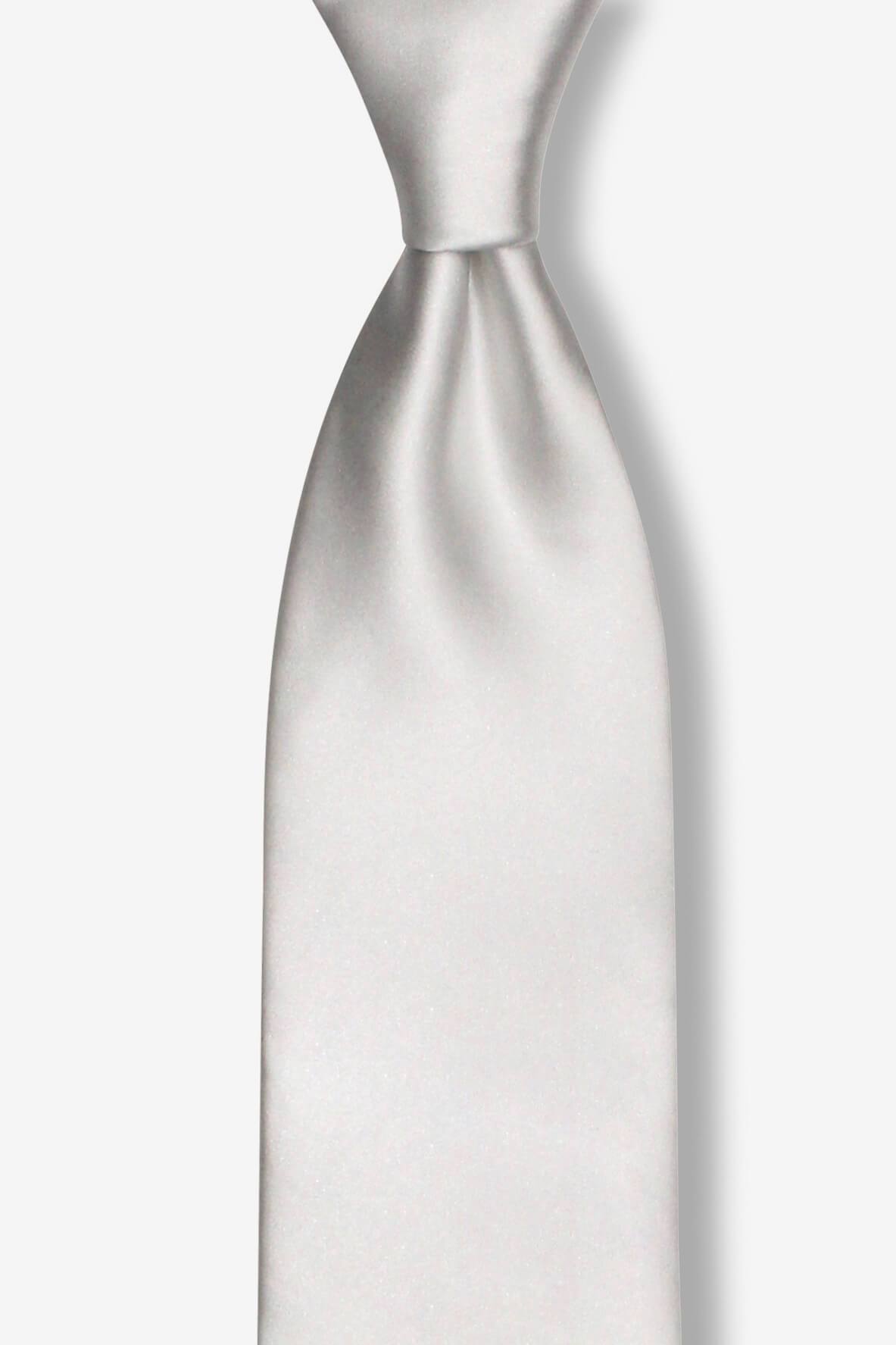 Bright Solid White Skinny Pre-tied Tie, Tie, GoTie