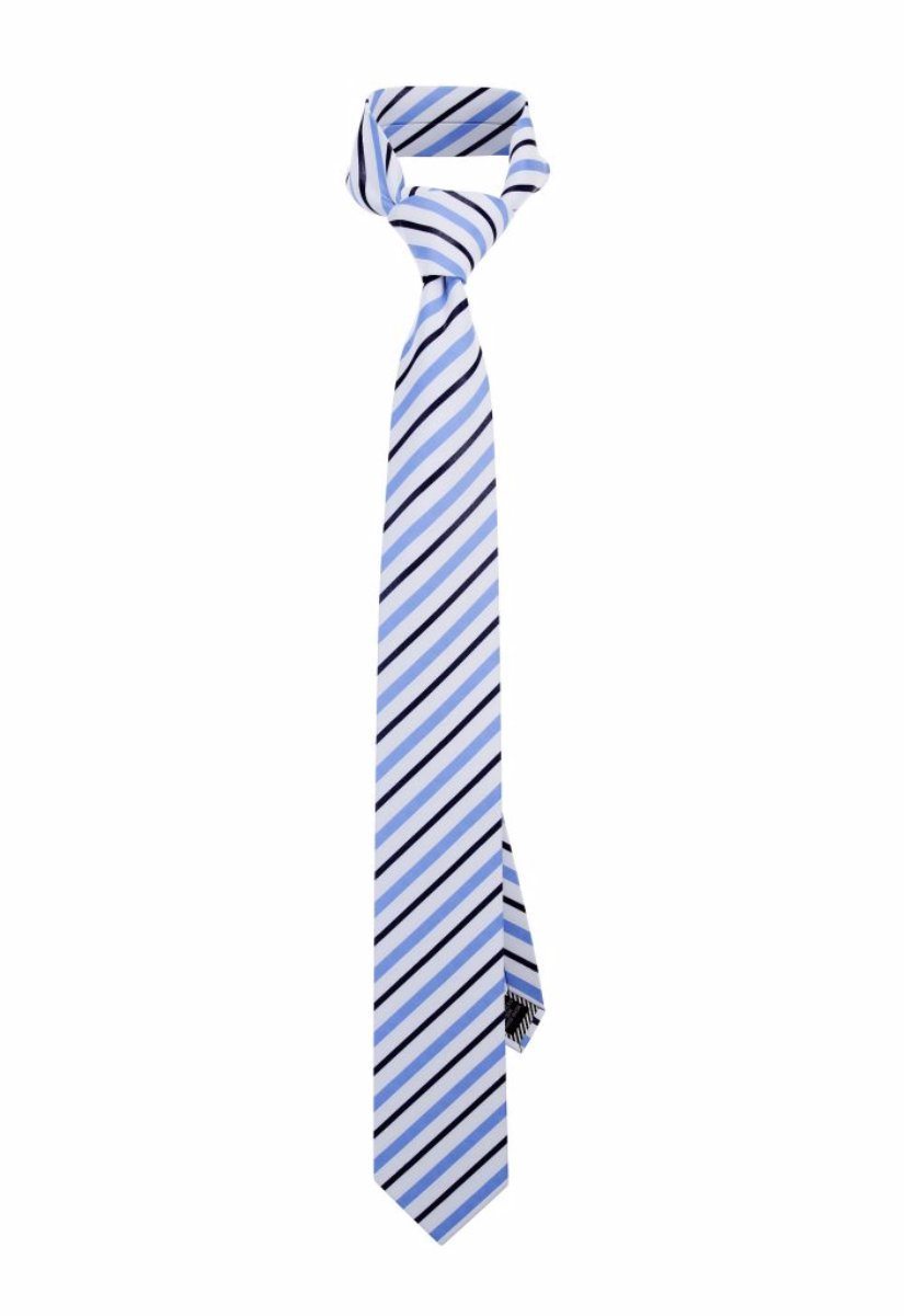 Classic Blue Striped Pre-tied Tie, Tie, GoTie