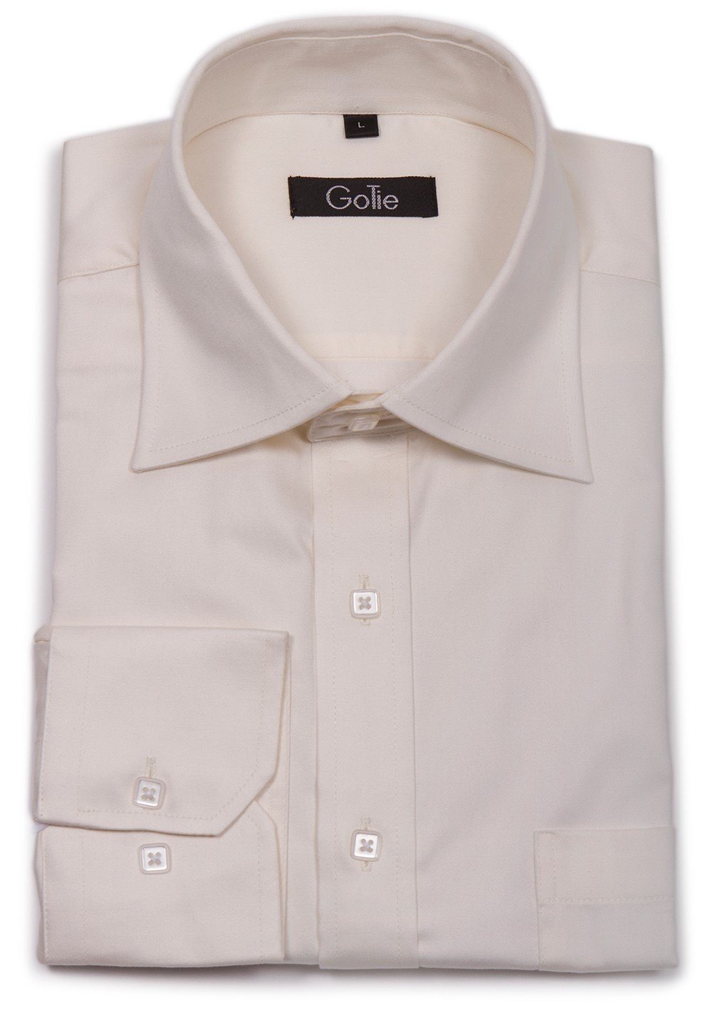 Cream Shirt, Shirt, GoTie