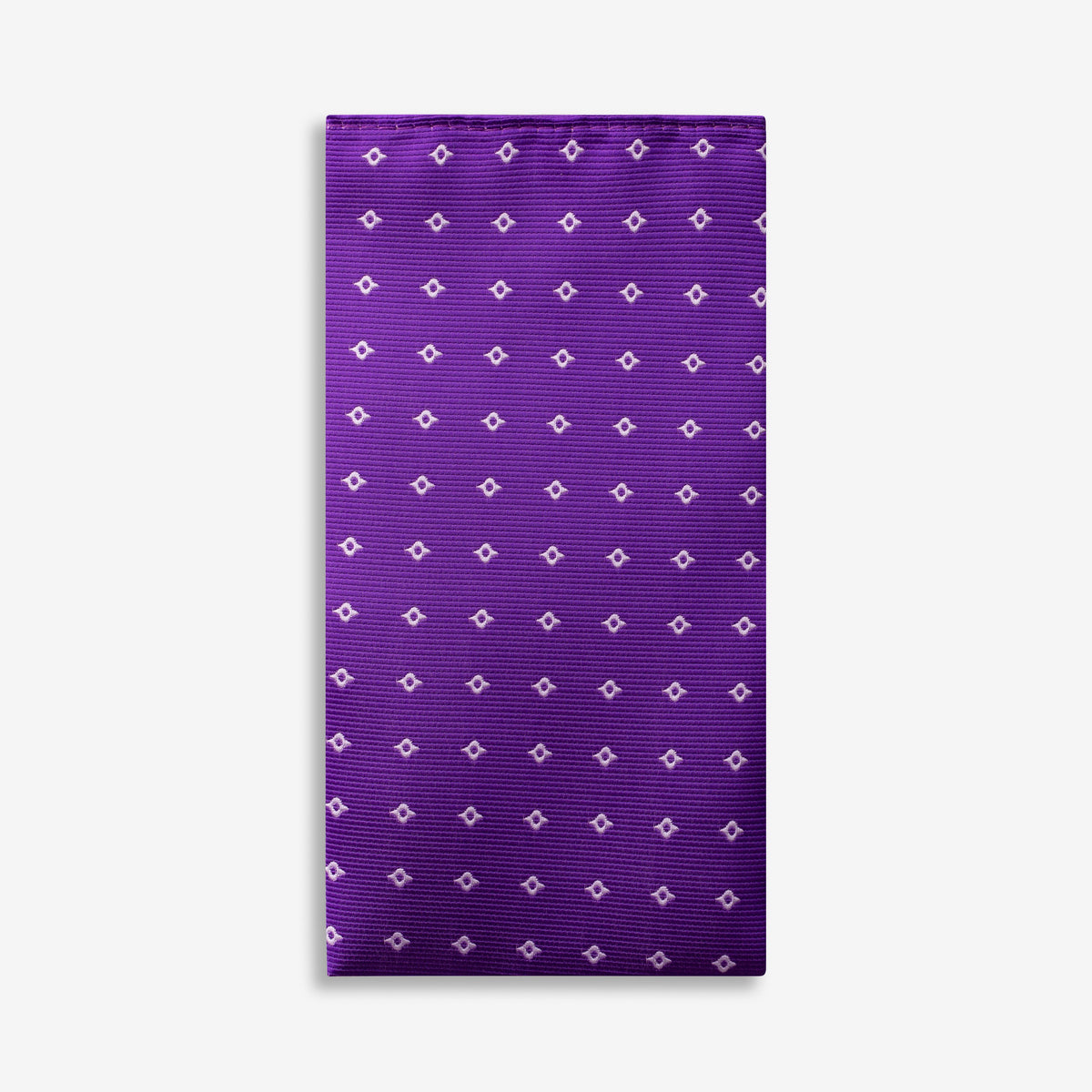 Electric Purple Geometric Pocket Square