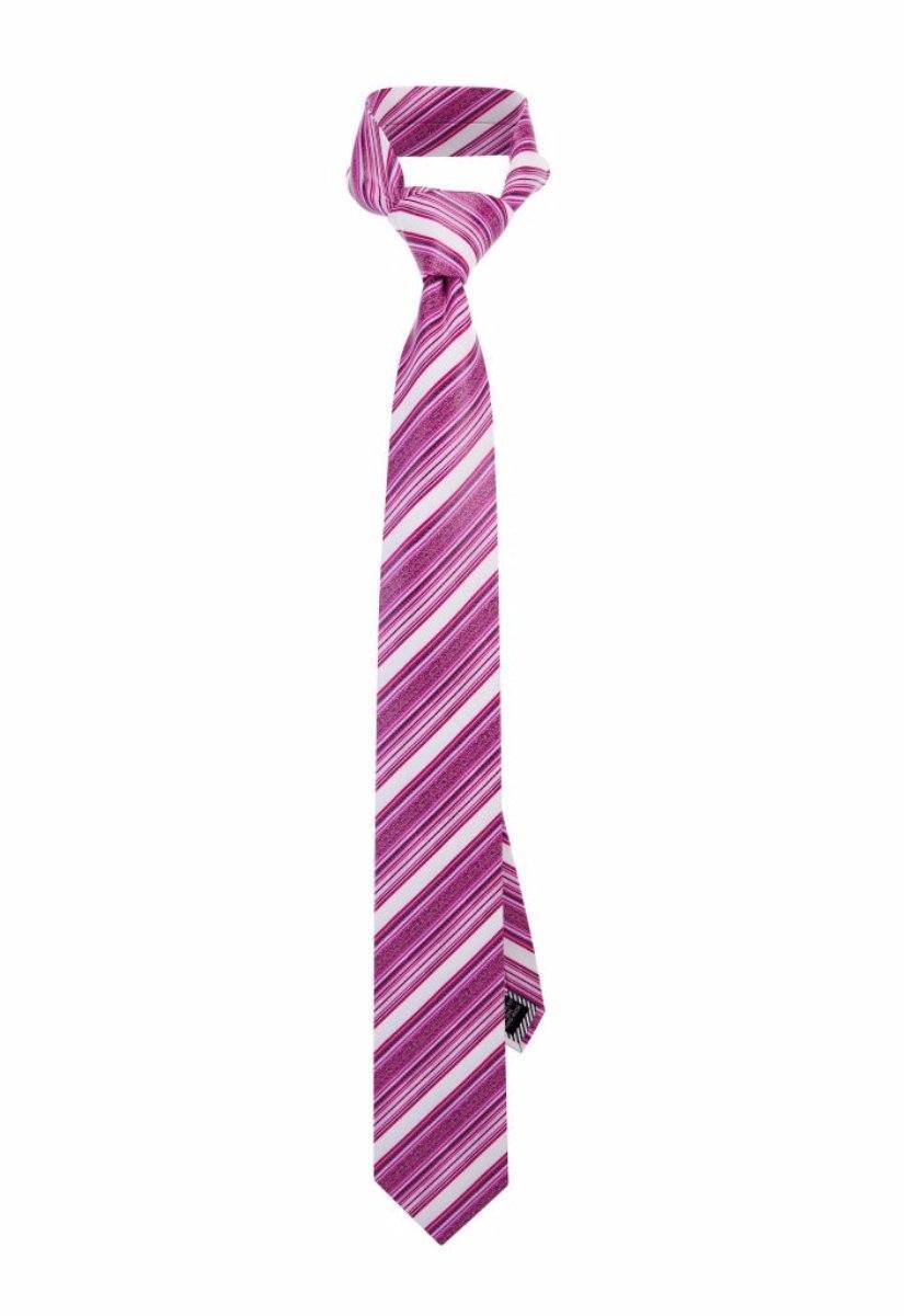Fuchsia Multi-Striped Pre-tied Tie, Tie, GoTie