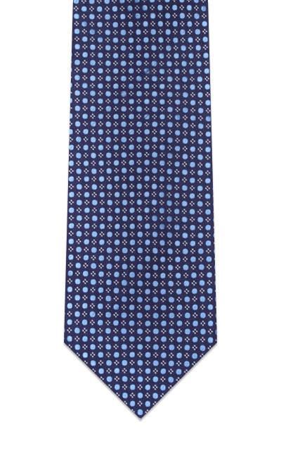 Navy Blue Pindot Pre-tied Tie, Tie, GoTie