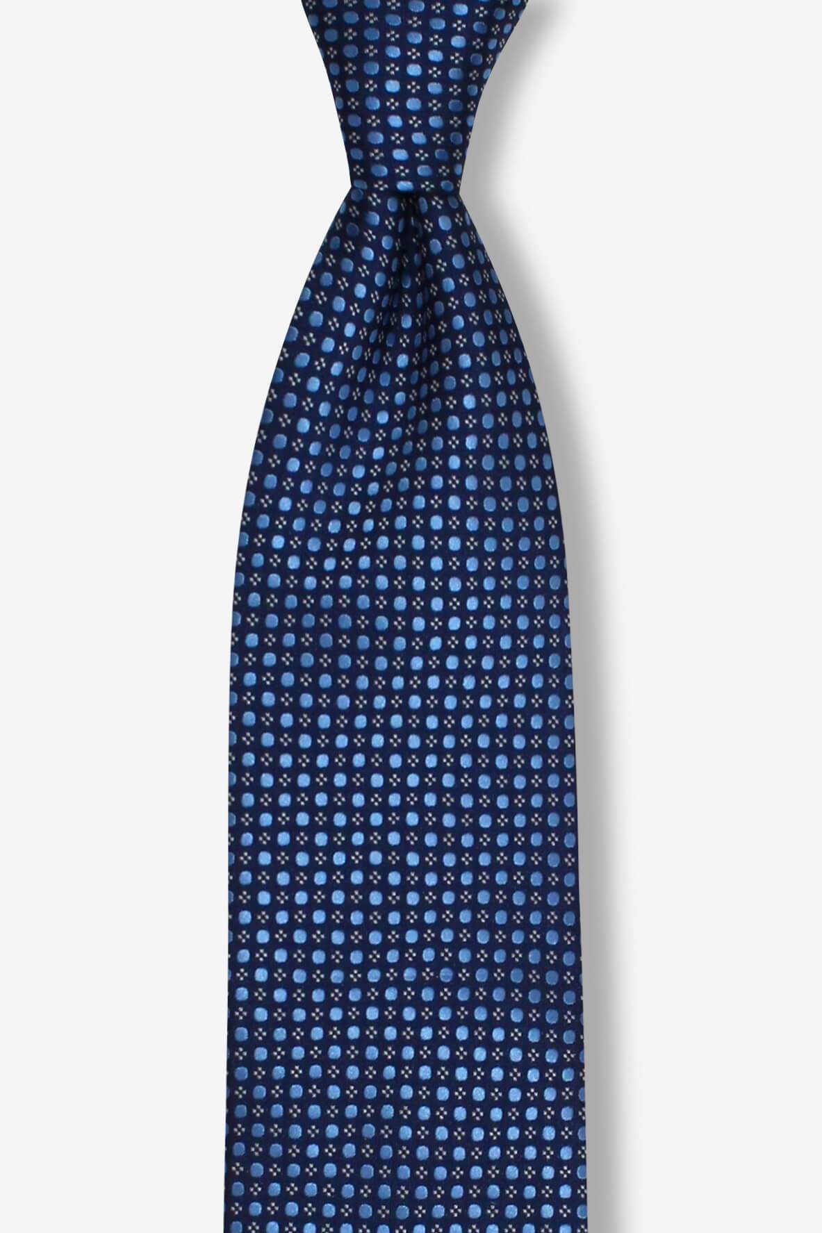 Navy Blue Pindot Pre-tied Tie, Tie, GoTie