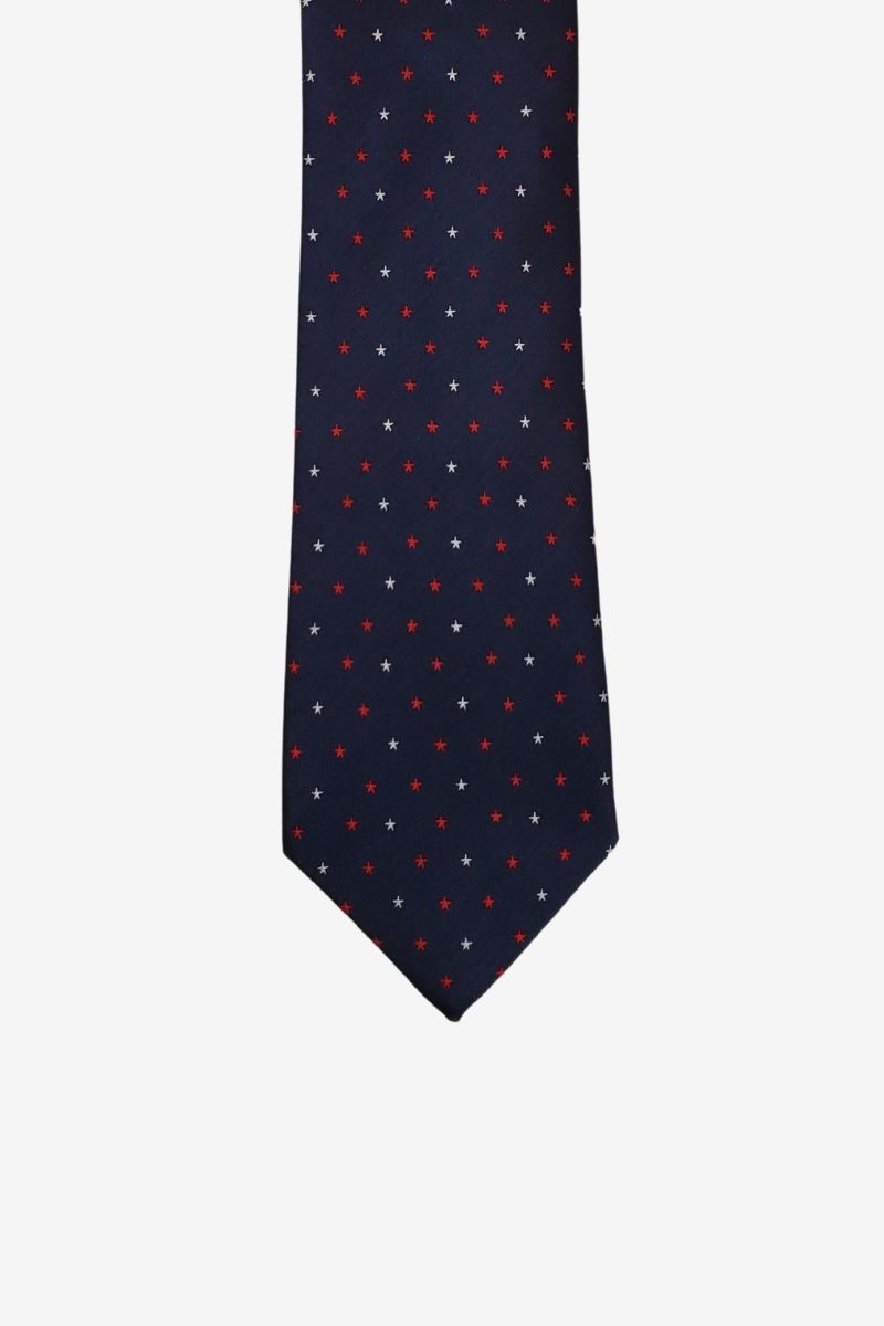 Navy Field of Stars Traditional Tie