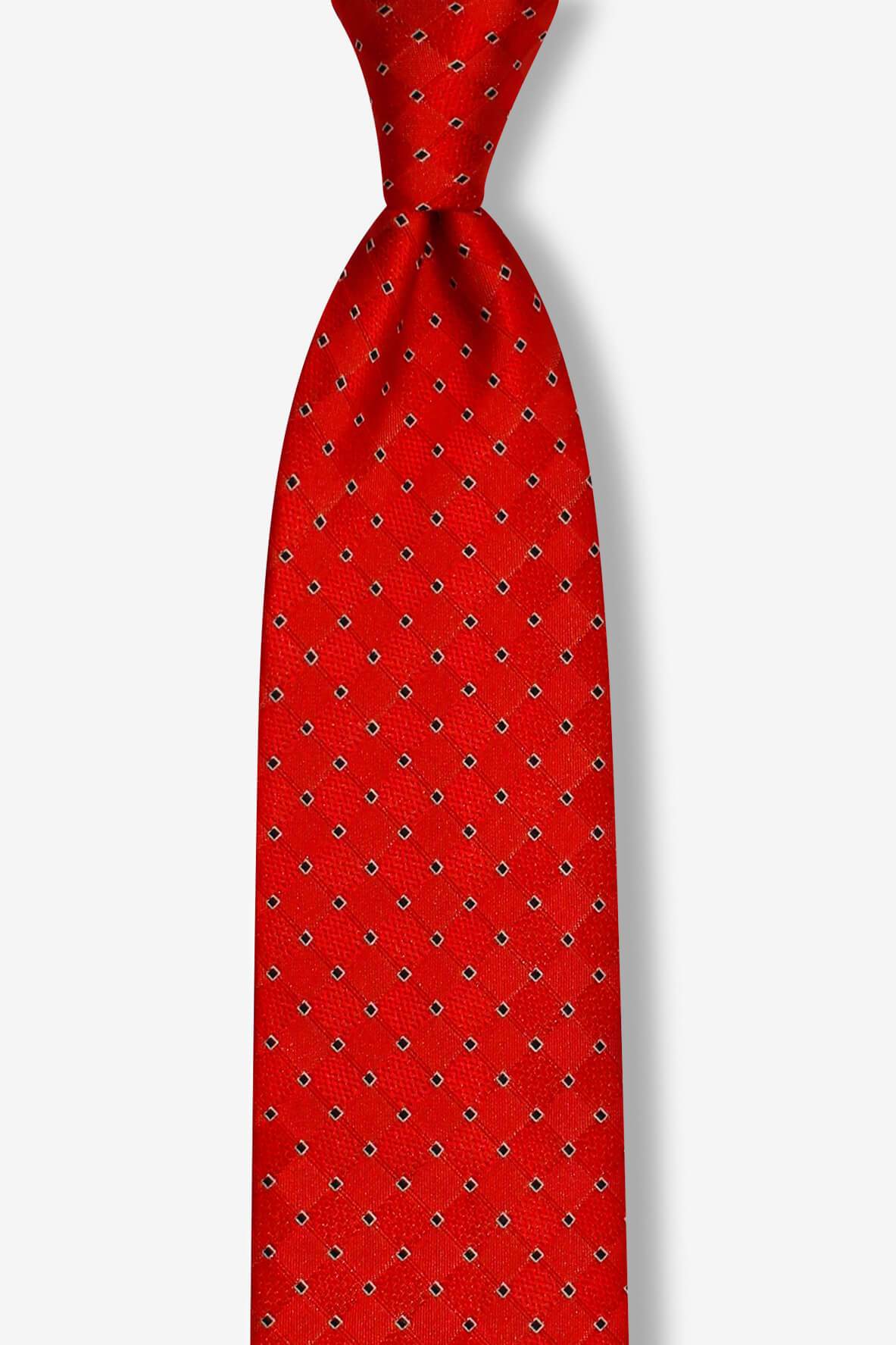 Phoenix Red Dotted Pre-tied Tie, Tie, GoTie
