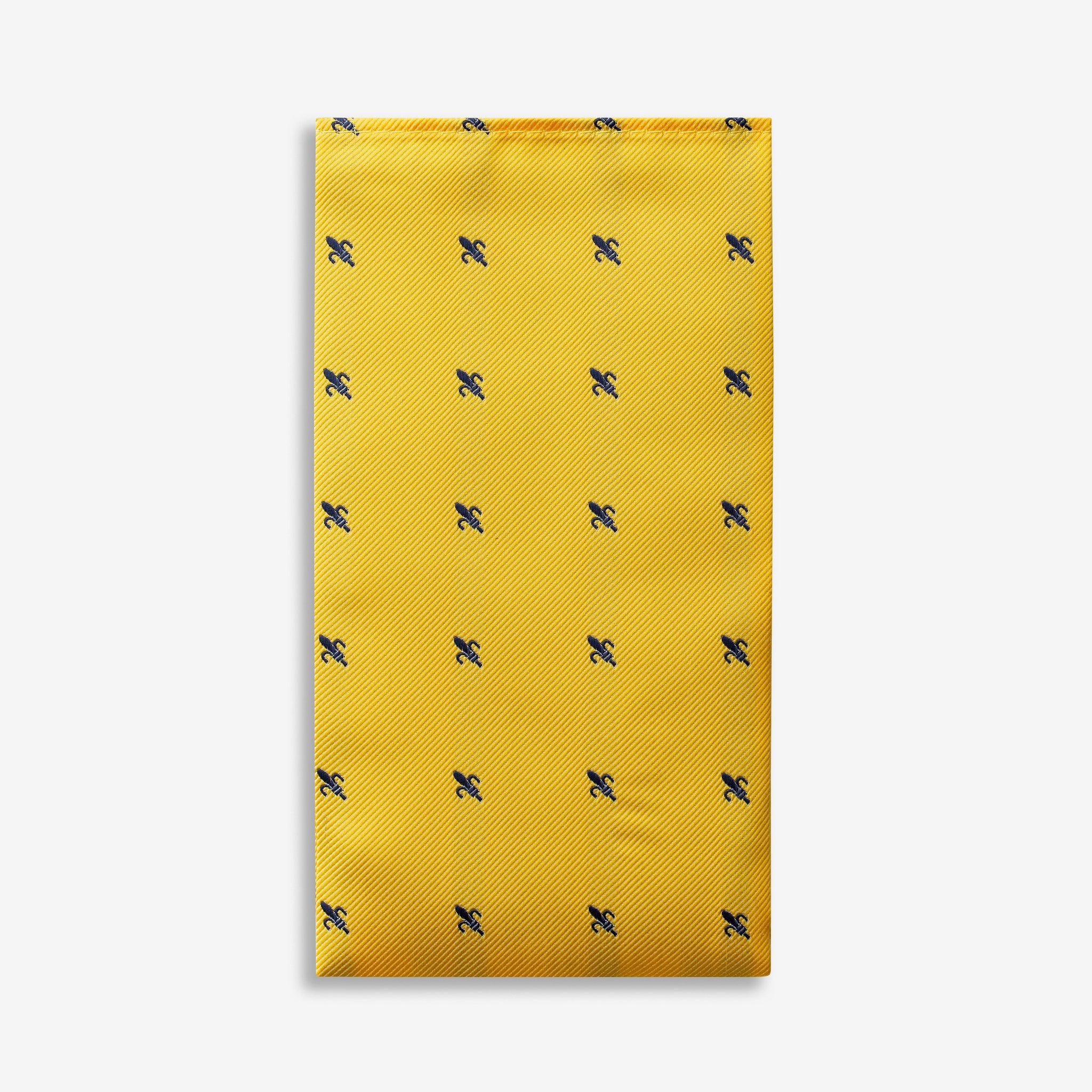 GoTie Proper Fleur-De-Lis Geometric Pocket Square