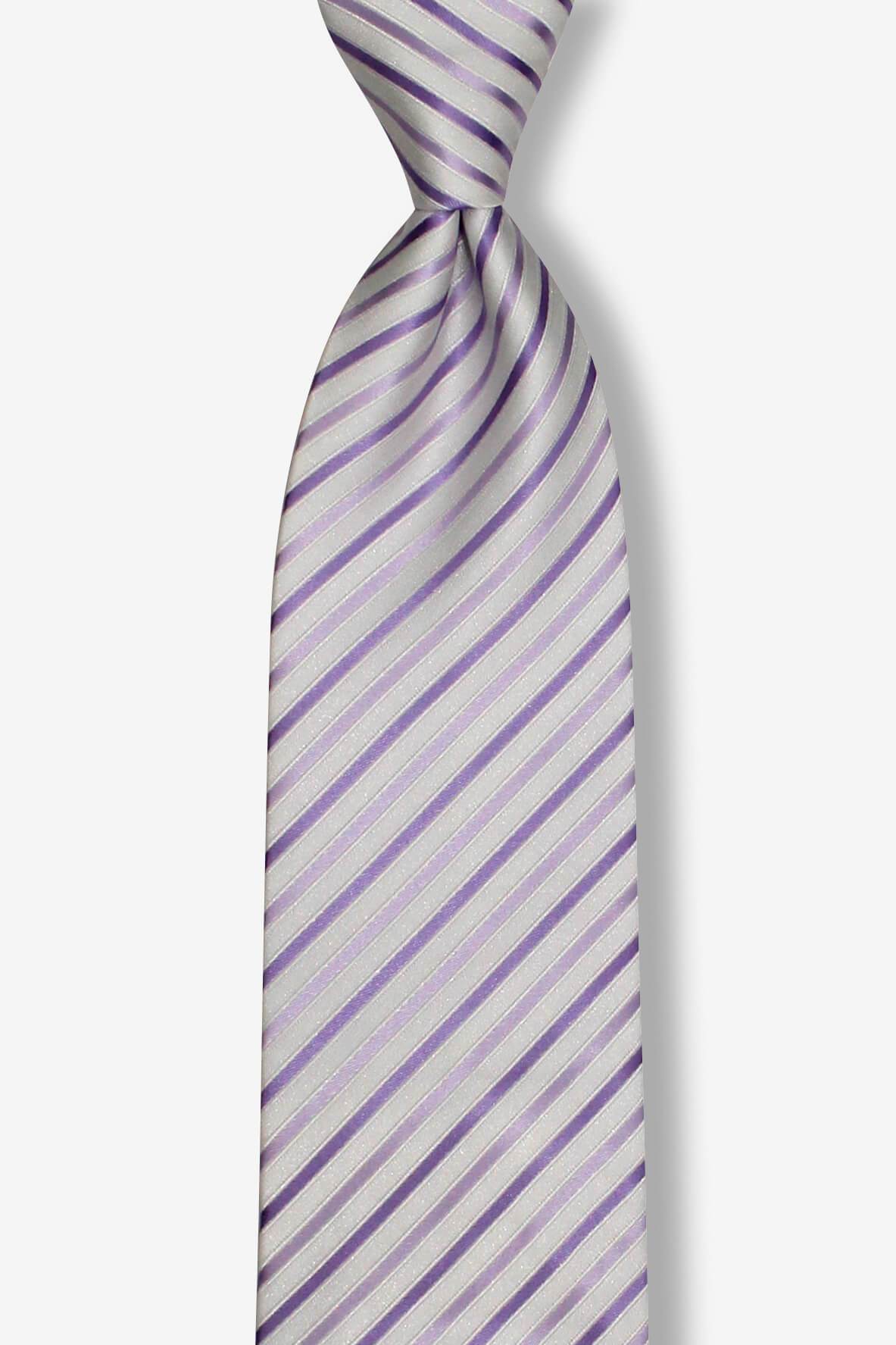 Purple Pearl Multi-Striped Pre-tied Tie, Tie, GoTie