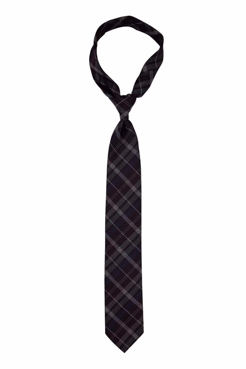 Purple Plaid Pre-tied Tie, Tie, GoTie