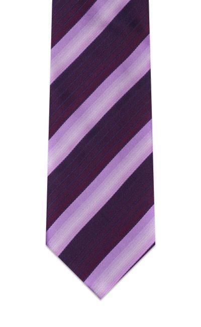 Royal Purple Striped Pre-tied Tie, Tie, GoTie