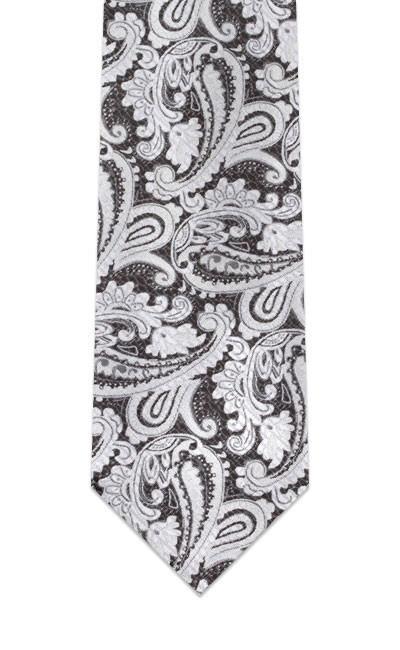 Silver Paisley Tie only $35.00 - GoTie