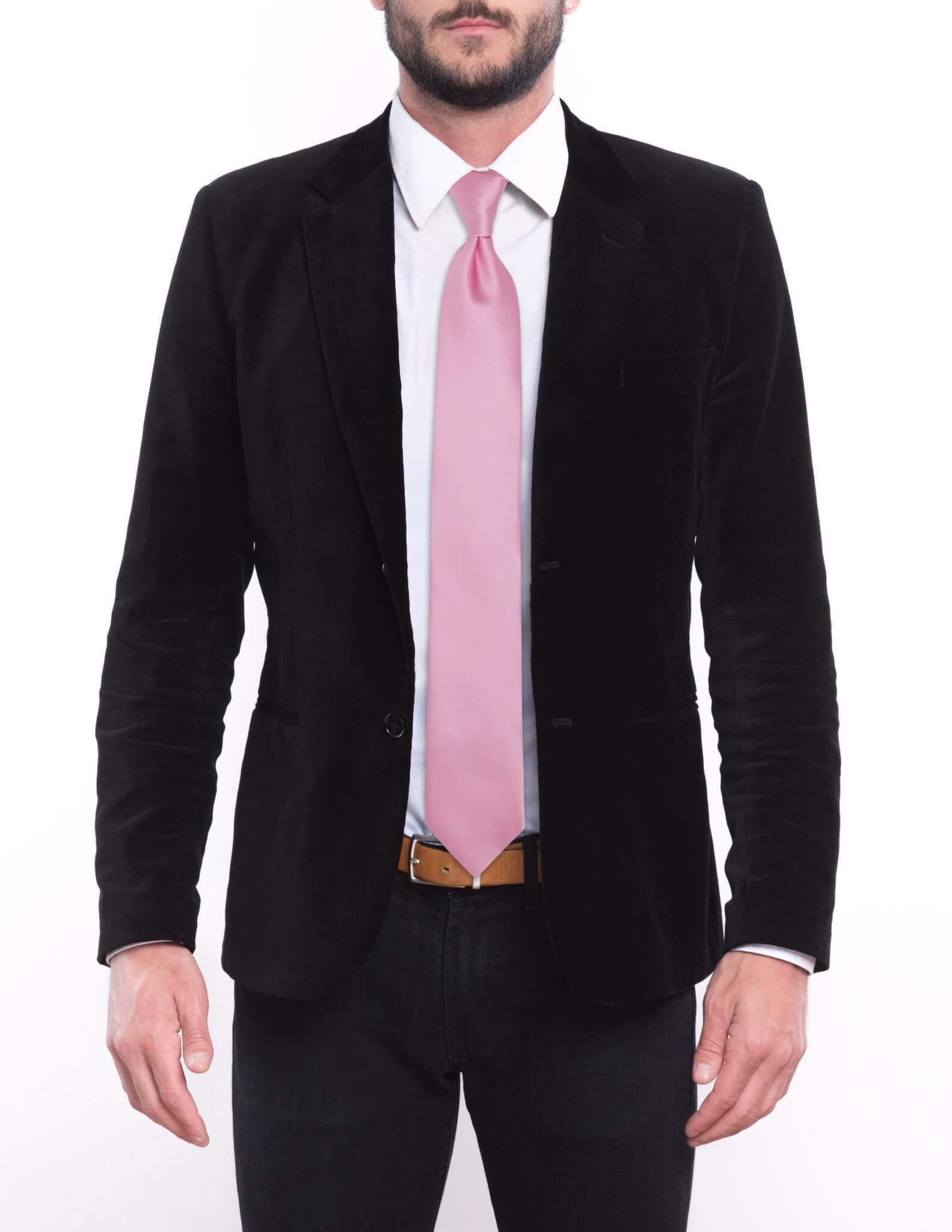 black dress shirt with pink tie Black tuxedo with pink shirt men