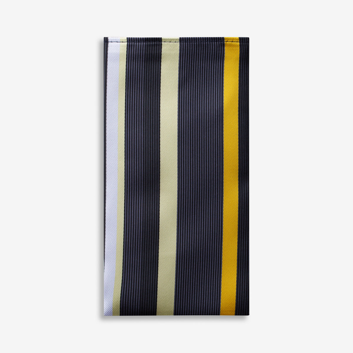 Steel Yellow with a Twist Pocket Square