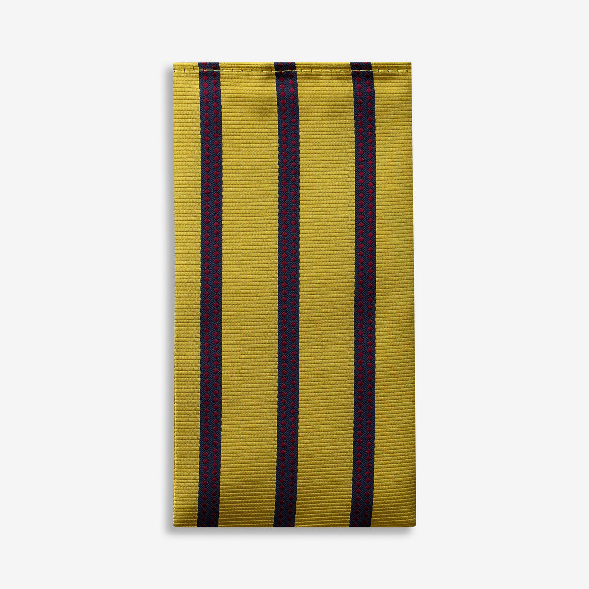 The Golden Red Checkered Pocket Square